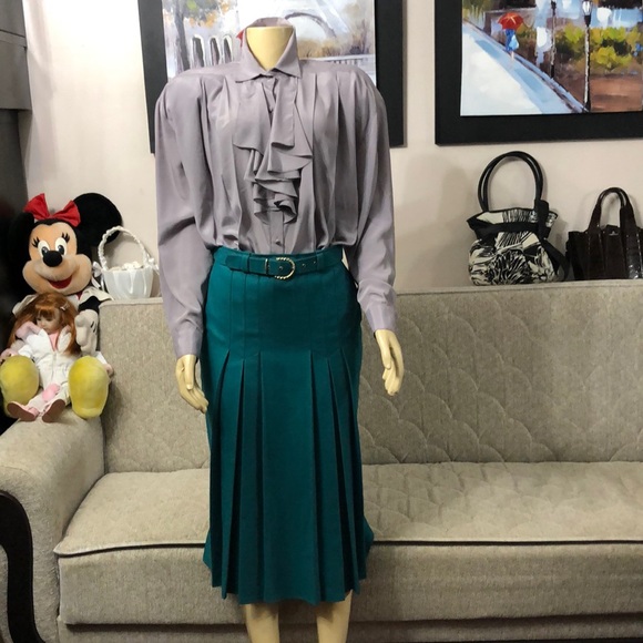 🌺VINTAGE KRISTINA ALEXANDER BLOUSE SIZE 10 - Picture 2 of 12